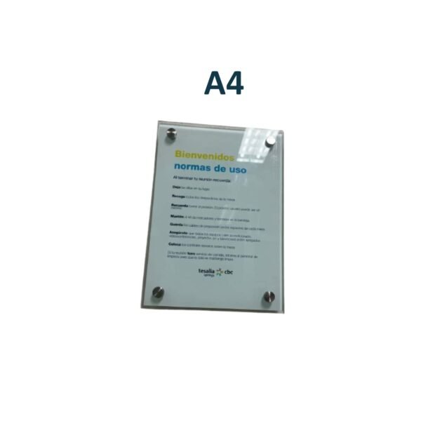 HABLADOR TIPO BOLSILLO DE PARED A4