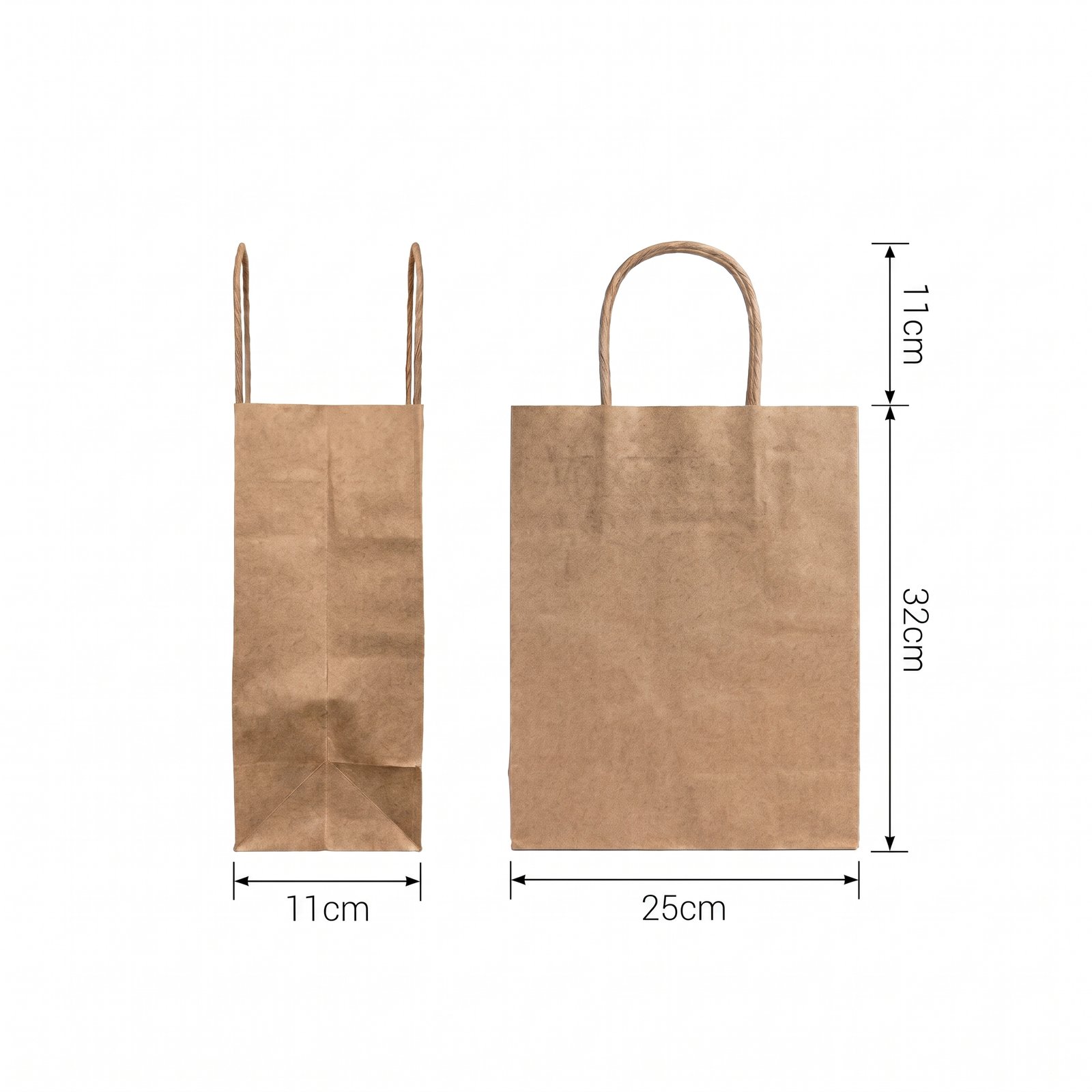 FUNDA PAPEL KRAFT KRAFTY 32 X 25 X 11 CM - Imagen 2
